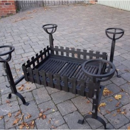 4 sided fire grate