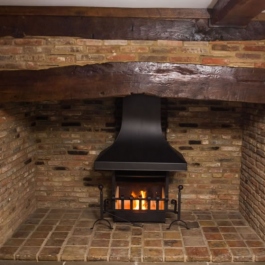 Traditional Fireplace with Open Fire