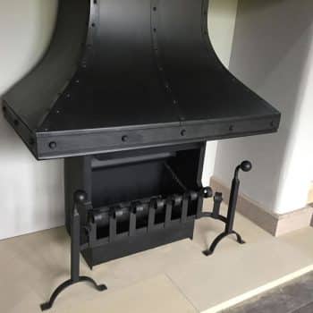 Thermovent open fire and heavy riveted canopy